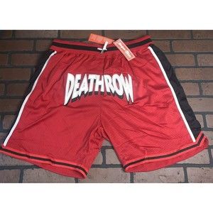 DEATH ROW RECORDS Red Headgear Classics Basketball Shorts‎ ~Never Worn~ S XL